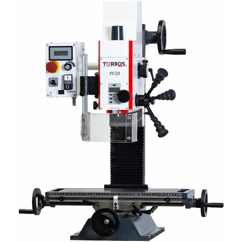 Torros - Perceuse-fraiseuse x 280 y 175 mm z 280 mm CM2/M10 0,85 kW 230V vitesses variables PF20 vario
