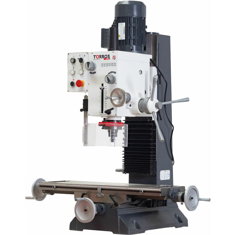 Torros - Perceuse-fraiseuse x 450 mm y 200 mm z 430 mm CM4/M16 1,1 kW 230V fonction de taraudage PF45G 230V