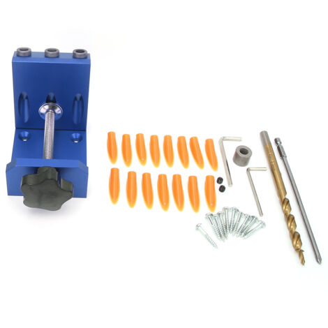 Perceuse Inclinée Guide de Perçage Précision pour Bois, Métal et Industrie (Modèle XK R3 Bleu)