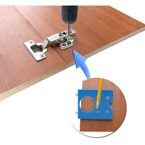 Perceuse Invisible 35mm pour Portes, Gabarit de Perçage pour Charnières, Outil de Menuiserie Professionnel