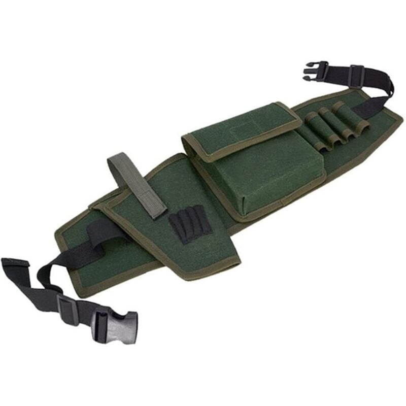 Aougo - Perceuse électrique Outil Sac de Taille Sacoche en Toile épaisse Sac de Rangement de matériel Sac à Outils d'électricien Sacs à Outils en