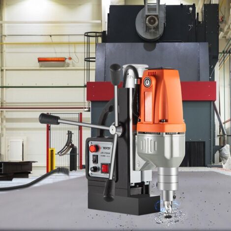 Perceuse magnétique 220V-240V, machine de perçage magnétique 980W, perceuse pour métal 680 tr/min, machine multifonction pour forage et taraudage avec diamètre de 35MM