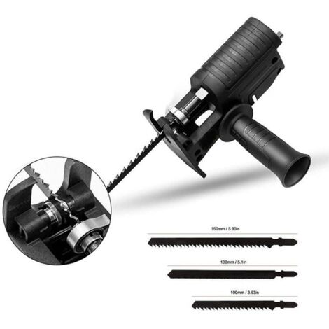 Perceuse main transforme en scie lectrique scie sabre transforme en scie guichet tte de conversion outils PZCC