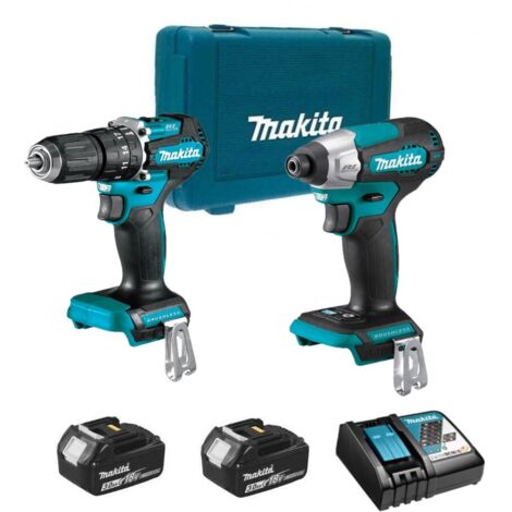 Perceuse Makita dlx2414aj sans fil 18 2 batteries 2Ah