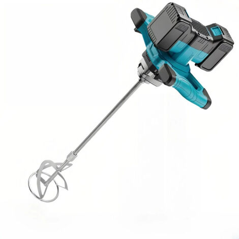 Perceuse multifonction industrielle 20V 10x double batterie pour forage glace mélange et perçage sol, inclut tige de mélange complète