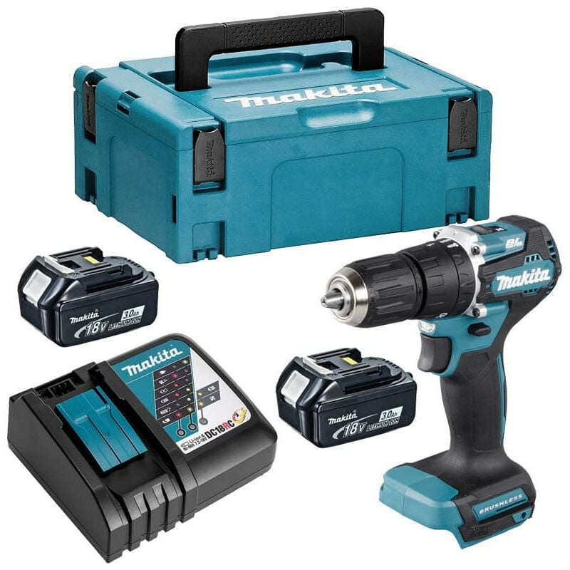 Perceuse à percussion 18V LXT (2x3,0 Ah) en MAKPAC - MAKITA DHP487RFJ