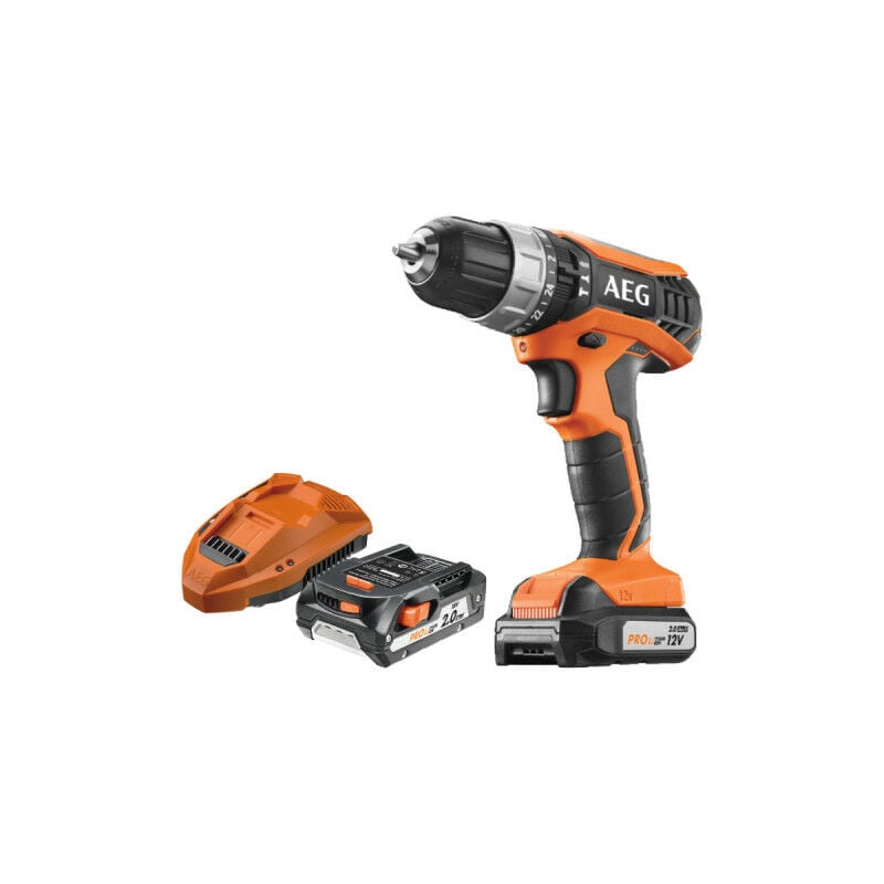 Perceuse à percussion AEG 12V tradesman Gen iii BSB12G3LI-202C - 2 batterie 2,0Ah - 1 chargeur