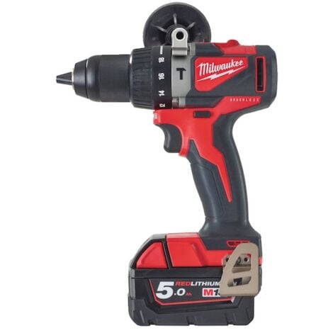 Perceuse Percussion BRUSHLESS,18V, 2 batteries 5,0Ah, 82 Nm - Milwaukee - M18 BLPD2-502X