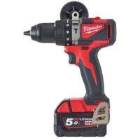 Perceuse Percussion BRUSHLESS,18V, 2 batteries 5,0Ah, 82 Nm - Milwaukee - M18 BLPD2-502X