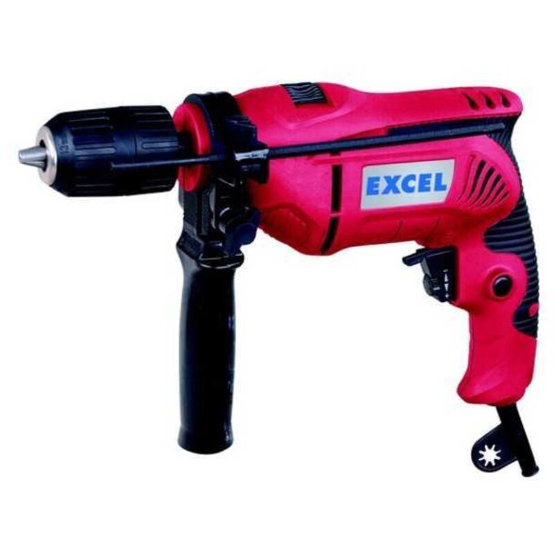 Excel - Perceuse à percussion avec mandrin autobloquant 13 mm 500 w