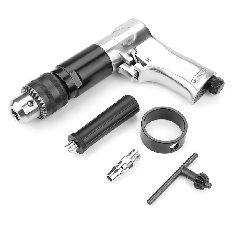 Ej.life - Perceuse Pneumatique à Air Réversible, Outil de Perçage Robuste à Poignée Pistolet, cw/ccw, 900 tr/min KP-554 1/2