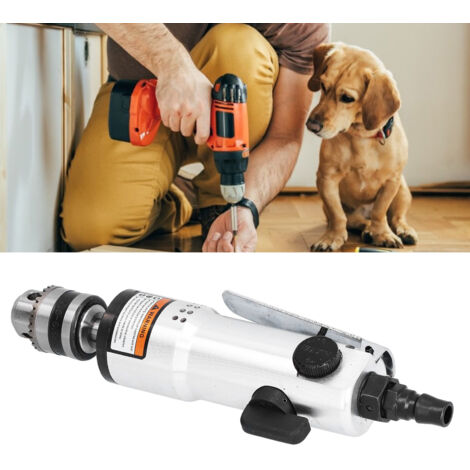 Perceuse Pneumatique Industrielle 3/8" Chuck Droite Multifonction Anticorrosion Zinc Alloy 2200rpm Portative