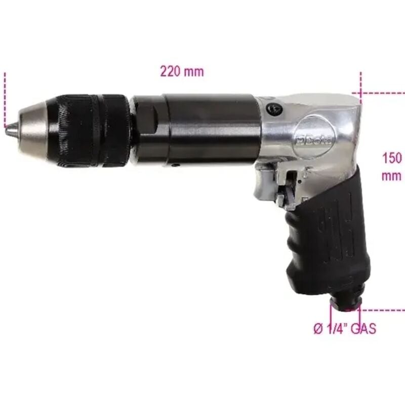 beta 1932b13 foret pneumatique réversible - 1.5-13 mm