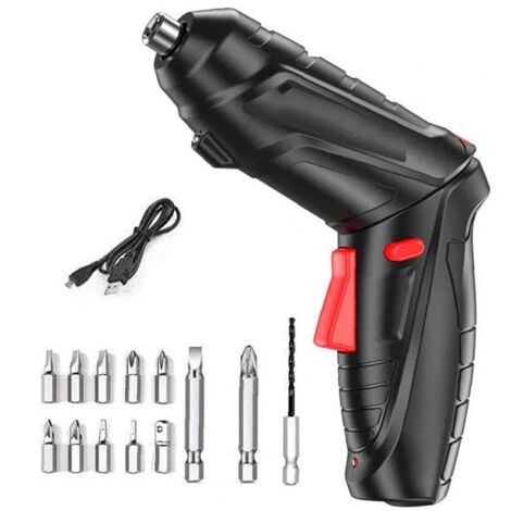 Perceuse portative tournevis électrique sans fil avec poignée pour l'entretien Rotatif 16PCS Résistance à la corrosion