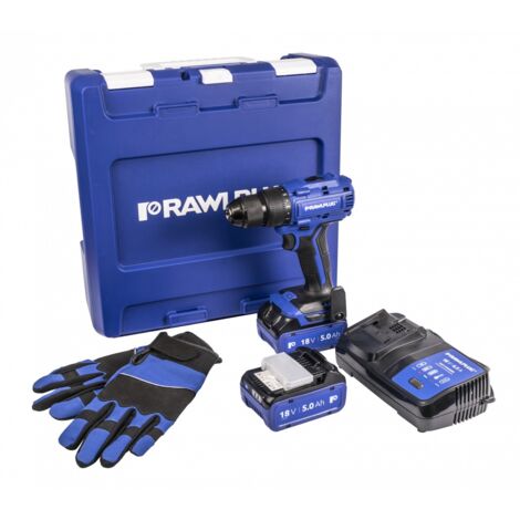 Perceuse RawlPlug R-PDD18-70-XL2 18 V 2x5 0 Ah accu.