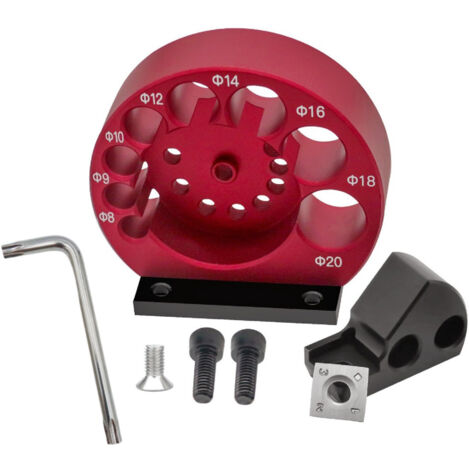 Perceuse réglable, cheville de fraisage, tige ronde, outil auxiliaire, Kit de gabarit avec trous de 8 9 10 12 14 16 18 20mm