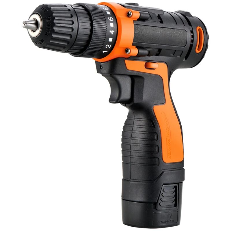 Perceuse sans Fil 12V max - 18+1 2 Vitesses - 4 Positions - 150 Minutes d'Utilisation - Tournevis Électrique