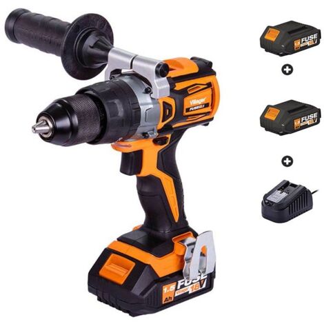 Perceuse sans fil avec poignée latérale 2 batteries et chargeur Fuse VLP 5120-2BSC