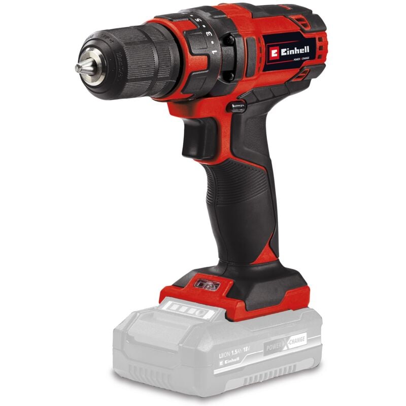 Perceuse Visseuse sans fil tc-cd 18/35 Li - Solo Power X-Change (Li-ion, 18V, Couple 35, éclairage led) Livré sans batterie ni chargeur - Einhell