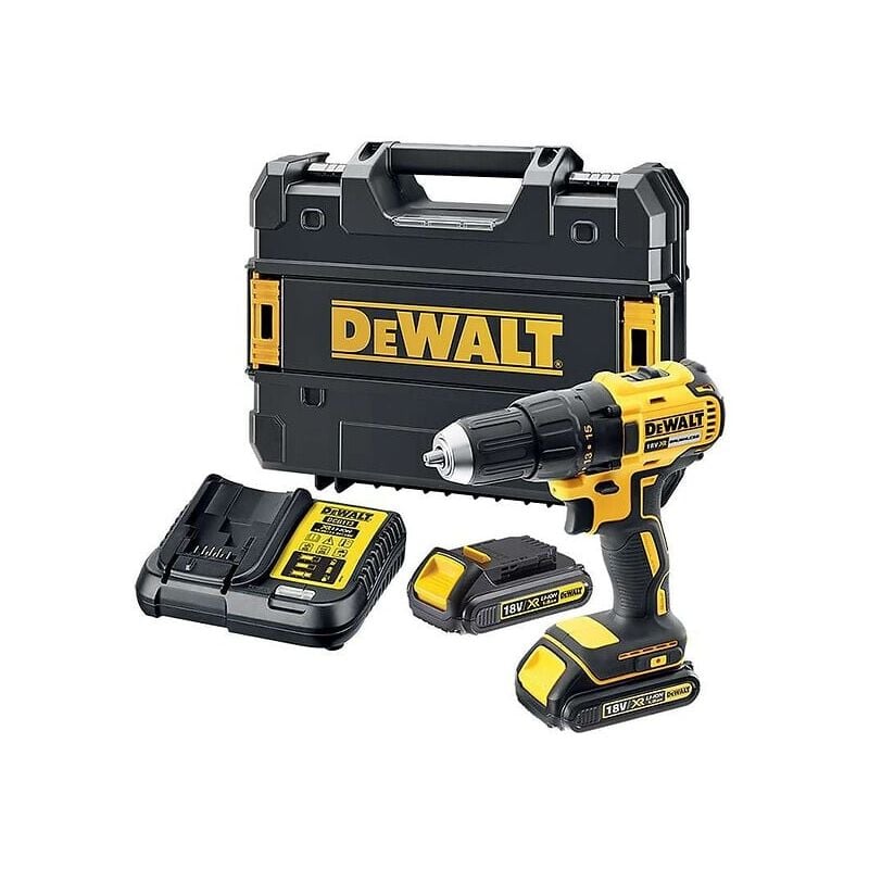 Dewalt - Perceuse visseuse sans fil + 2 x Batteries 1,5 Ah + Coffret t-stak DCD777S2T-QW