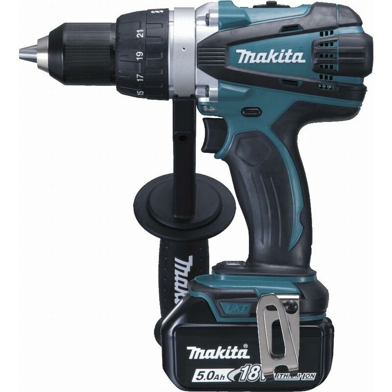 Perceuse visseuse 18 v Li-Ion 5 Ah ø 13 mm Makita 2 batteries, chargeur, coffret - DDF458RTJ