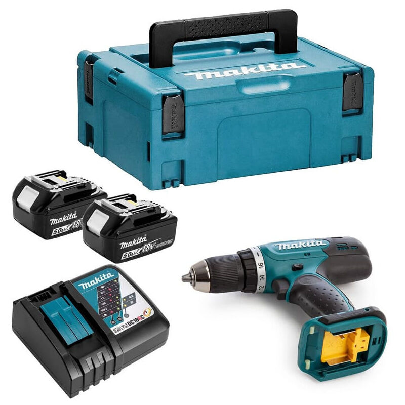 Perceuse visseuse 18V LXT 2x50 Ah en MAKPAC Makita DDF453RTJ - vue 2