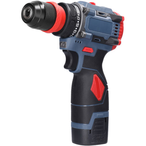 Perceuse/visseuse 2 en 1 avec batterie lithium-ion 16,8 V, outil électrique multifonction, moteur sans balais 45 Nm, adaptée à la réparation d'appareils électriques, de meubles et d'appareils électron
