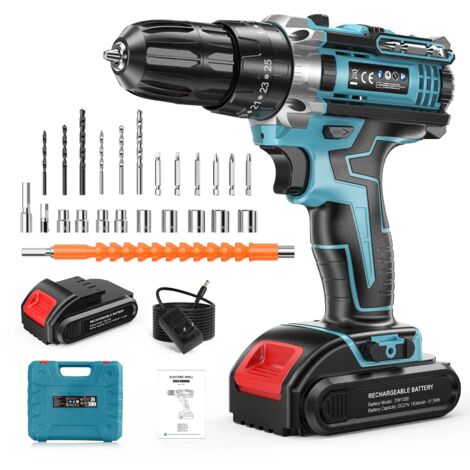 Perceuse-visseuse 21V 30Nm 2 Vitesses 1500mAh