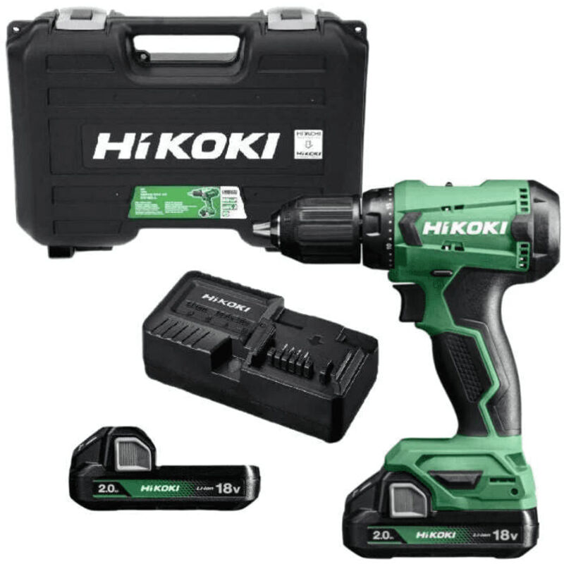 HiKOKI DS18DAWCZ Akku-Bohrschrauber 18V 2Ah Li-Ion inkl. Akku, inkl. Ladegerät