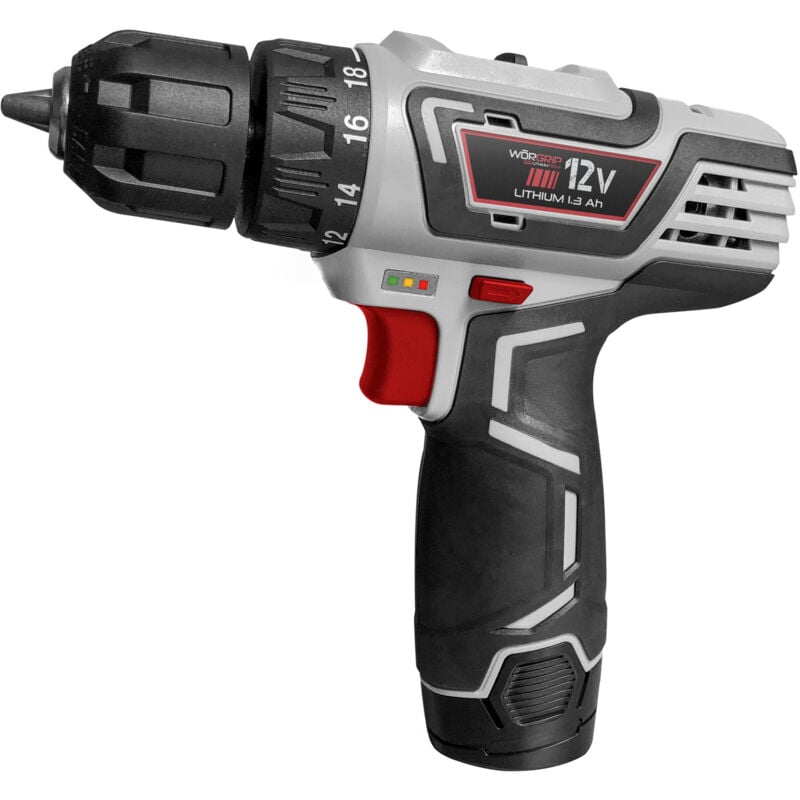 Perceuse-visseuse à batterie Worgrip 12v 1,3ah