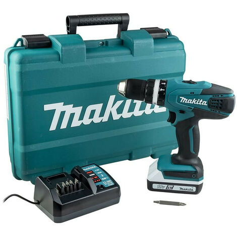 Perceuse visseuse à percussion 18V (1x1,5 Ah) - MAKITA HP457DW