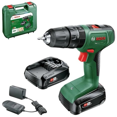 Bosch Hobby EasyImpact 18V-40 Perceuse-visseuse à percussion 18 V avec deux batteries