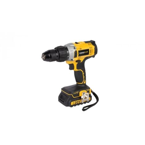 Perceuse Visseuse A Percussion En Mallette Réf  Powx00445désignation Perceuse Visseuse à Percussion - 50 Nmbatterie Li-ion 20v -