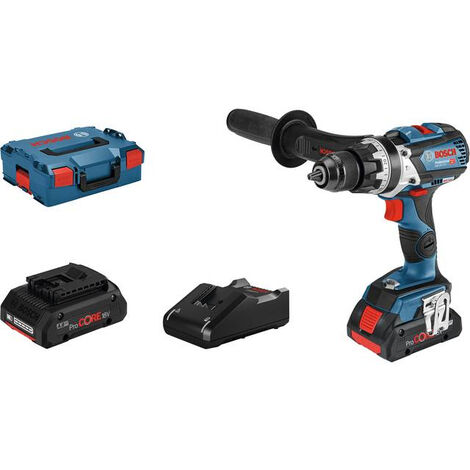 Pack 12V BOSCH PRO: Perceuse GSR 12V-15 + Meuleuse angulaire GWS 12V-76 + 2  batt 2Ah + 25 accessoires de perçage - Cdiscount Bricolage