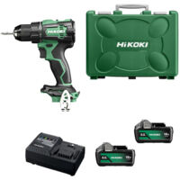 Perceuse visseuse a percussion HITACHI - HIKOKI 18V 5.0Ah - 2 Batteries, chargeur en coffret - DV18DBSLWJZ