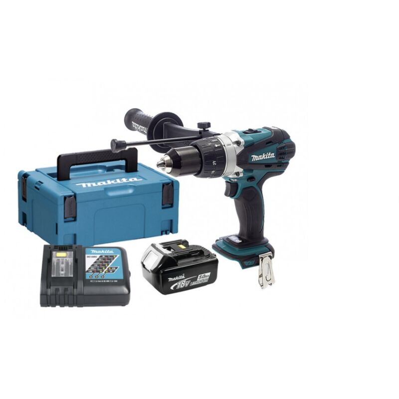 Perceuse Visseuse à Percussion MAKITA DHP458RT1J 18V Li ion 1 x 5.0Ah