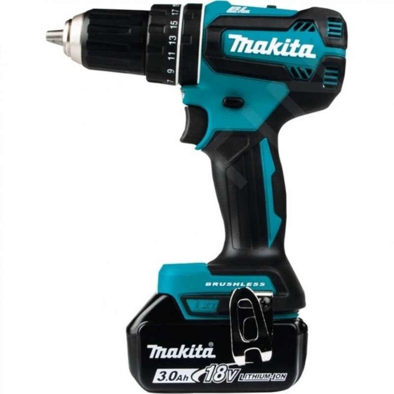 Perceuse à percussion sans fil Makita DHP485RF3J Moteur BL Mandrin à action rapide Batterie - vue 2