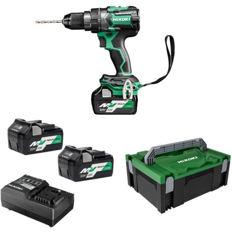 Perceuse-visseuse à percussion sans fil 18V 140Nm 2x5Ah BSL36A18 MultiVolt HiKOKI DV18DC WRZ