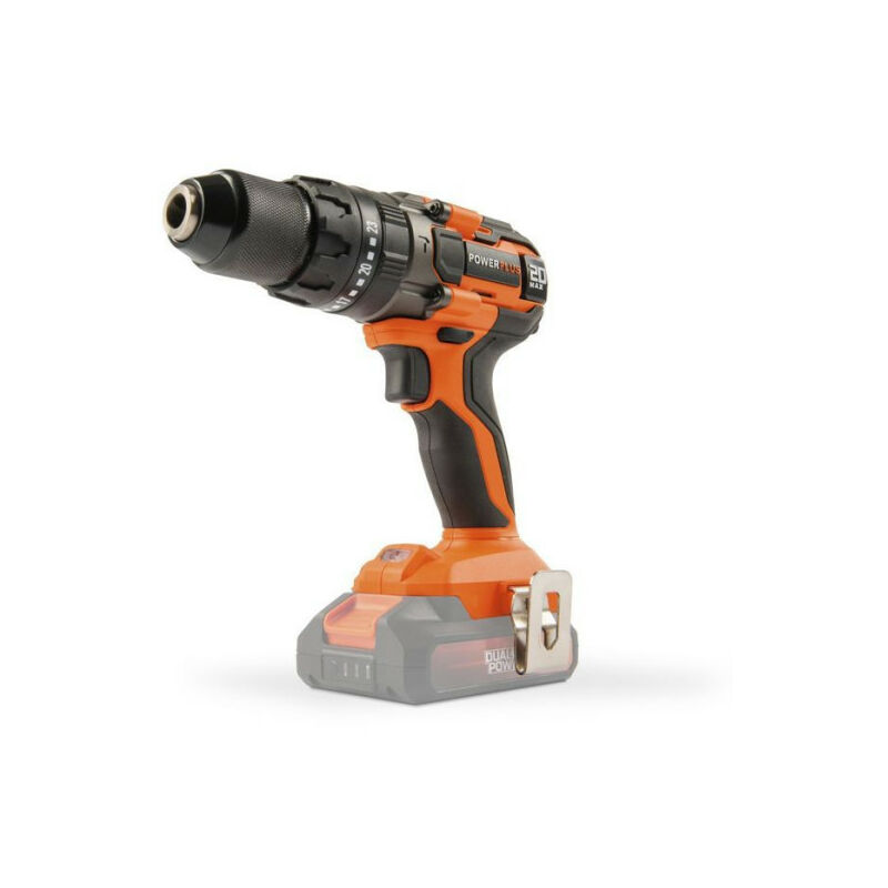 Perceuse visseuse a percussion sans fil 20V 50Nm - dual power POWDP15200 - Livrée sans batterie ni chargeur