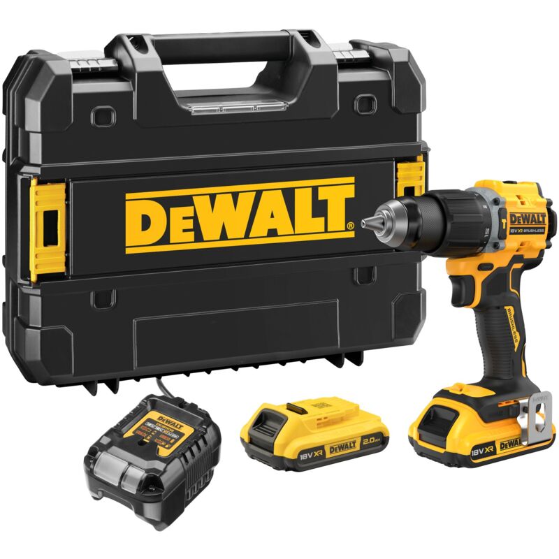 Perceuse visseuse à percussion sans fil DCD799D2T Dewalt 18 v 2x 2 Ah et chargeur en tstak