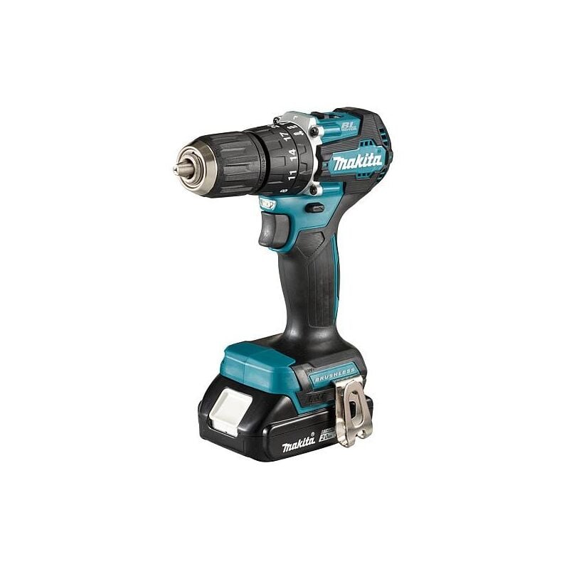 Perceuse-visseuse à percussion sans fil Makita 18V DHP487RAJ avec 2x 2 Ah batteries et chargeur