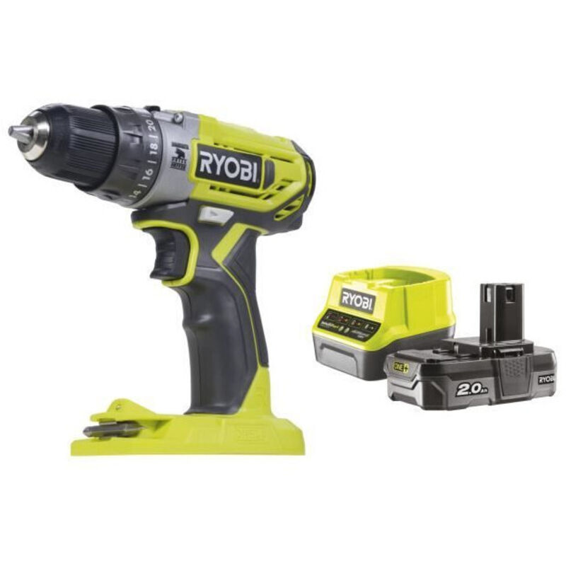 Perceuse-Visseuse à Percussion RYOBI R18PD2-120B – 18V, 40 Nm, 2 Vitesses, 1 Batterie 2Ah - vue 2