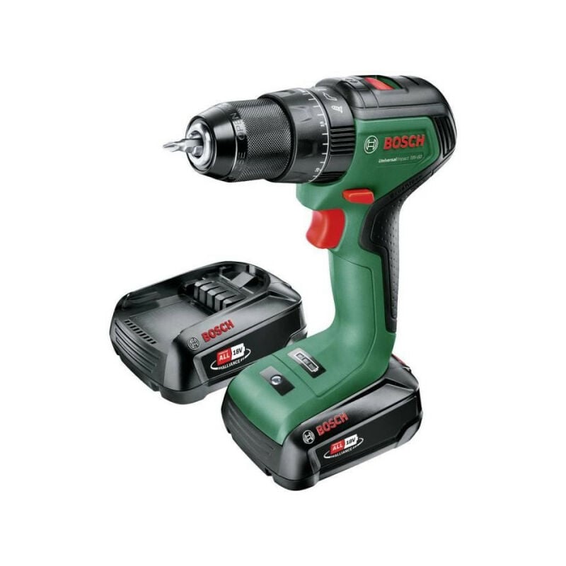 Perceuse a percussion Universal Impact 18V-60 Bosch avec 1 batterie 2Ah - coffret - 06039D7101