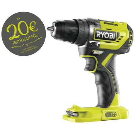 Perceuse-visseuse brushless E-torque RYOBI 18 V One Plus - sans batterie ni chargeur R18DD5-0