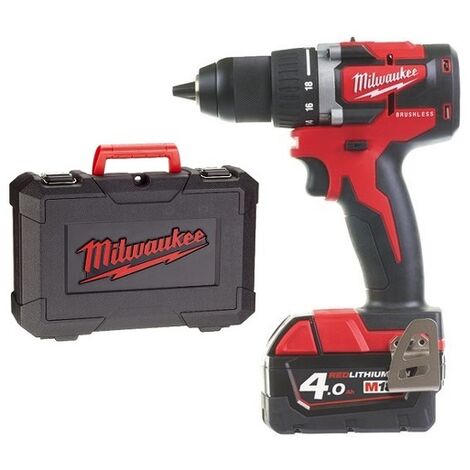 Milwaukee M18 Cbldd 402c Set Perceuse Visseuse Li Ion 18v 2x Batterie 4 0ah Dans Mallette Moteur Brushless 60nm 4933464539