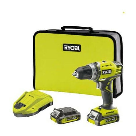 Perceuse-visseuse compacte RYOBI 14.4V LithiumPlus - 2 vitesses - 2 batteries 2.5 Ah R14DDE-LL25S