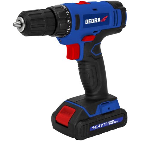 Perceuse-visseuse DEDRA 14,4 V Li-Ion : puissance et précision dans un format compact