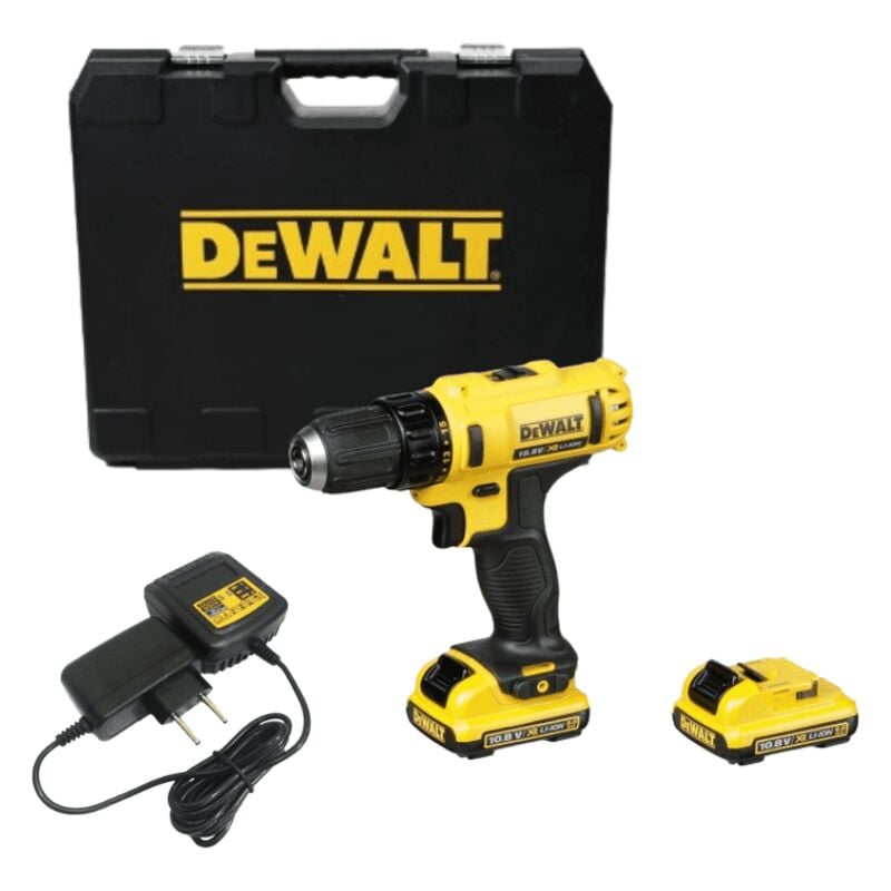 Perceuse visseuse 10.8V Li-Ion (2x2,0 Ah) dans malette Dewalt DCD710D2-QW