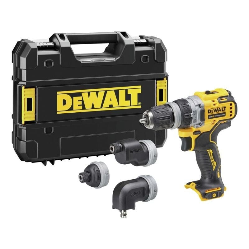 Dewalt - Perceuse-visseuse multi-têtes 12V DCD703NT-XJ avec coffret