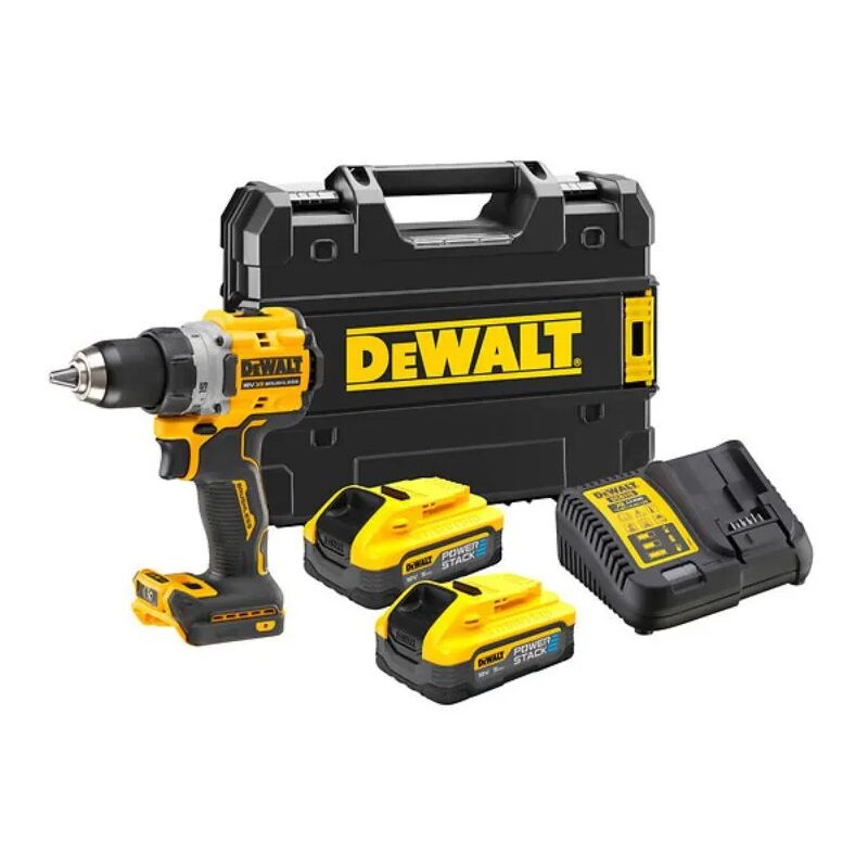 Dewalt - Perceuse visseuse 18V 90 Nm avec 2 batteries 18V 5.0Ah - chargeur - coffret - DCD800H2T-QW